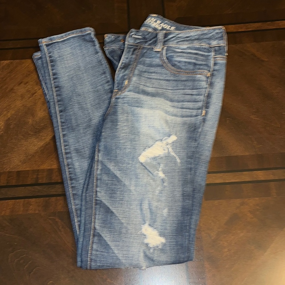 American Eagle High Rise Jegging Dark Blue